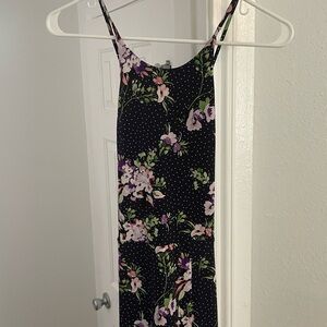 Floral Black Dress
